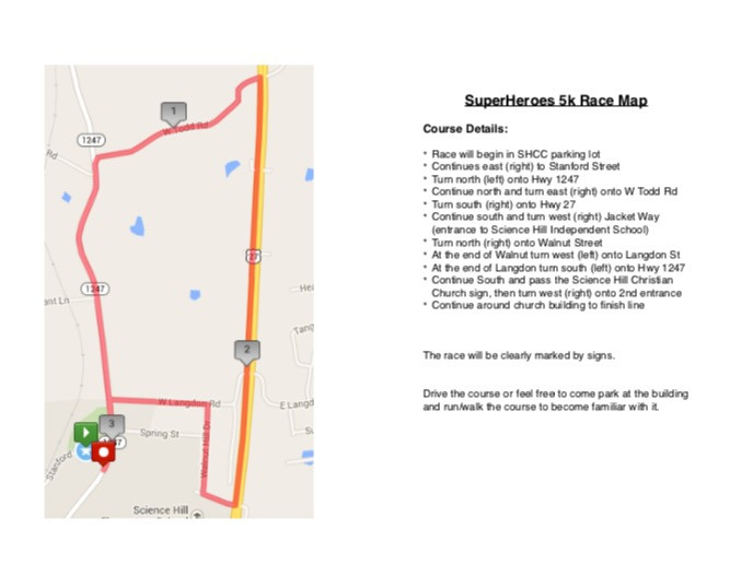 Superheroes 5K Science Hill, Kentucky Running