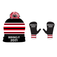 View a larger image of Bring It Pom Pom Hat & Gloves (ONE)