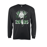 View a larger image of Long Sleeve Black Moisture Wicking T-Shirt (with race logo)