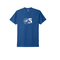 View a larger image of ROYAL BLUE Men's / Unisex T Shirt with 5 year logo