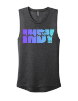 View a larger image of Momentum Indy - Ladies Tank (Charcoal)