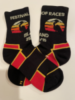 View a larger image of Island 25/15 socks- black/red
