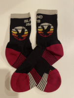 View a larger image of Island 25/15 socks - black/maroon