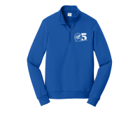 View a larger image of Royal Fleece Quarter-Zip Pullover with WHITE 5 Year Logo