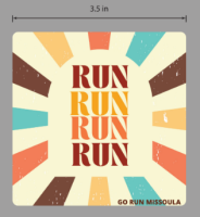 View a larger image of Sticker - RUN