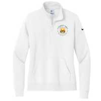 View a larger image of Nike Women's Club Fleece Sleeve Swoosh 1/2-Zip - White