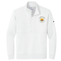 View a larger image of Nike Club Fleece Sleeve Swoosh 1/2-Zip -White