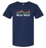 View a larger image of Ville to Ville Retro Short Sleeve Tee - Navy