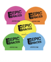 View a larger image of Silicone Swim Cap - 5 Pack