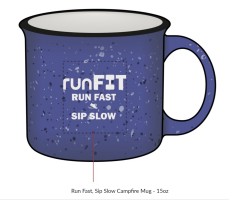 View a larger image of Run Fast, Sip Slow Campfire Mug - 15oz