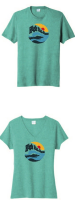 View a larger image of High Tide Runs Shirt - Vivid Teal Heather