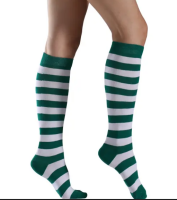 View a larger image of Green & White Striped Socks
