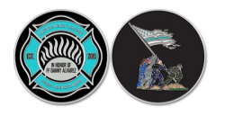 View a larger image of Never Walk Alone Challenge Coin