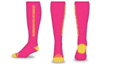 View a larger image of Pink Kennekuk Roadrunners Knee High Sock