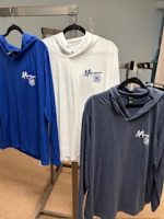 View a larger image of Run Myrtle Beach Long Sleeve Hoodie Shirt: Navy Frost, Royal, or White