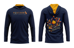 View a larger image of Navy Blue & Orange Tech Long Sleeve Shirt - Men's