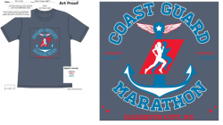 View a larger image of Coast Guard Marathon Tri-Blend Tee