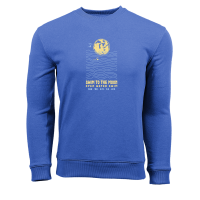 View a larger image of Wave crew neck sweatshirt - Blue 