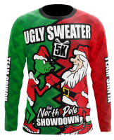 View a larger image of Grinch vs Santa long sleeve sirt