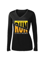 View a larger image of Black long sleeve performance shirt