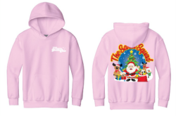 View a larger image of Pink Santa Squad Hoodie  (Youth)