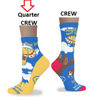 View a larger image of Qtr Crew Socks (size 6-10)