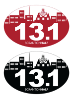 View a larger image of Scranton Half Car Magnet