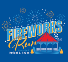 View a larger image of 2024 Fireworks Run Race Shirt