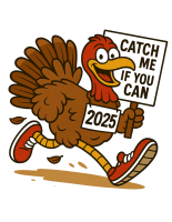 View a larger image of For Purchase: 2025 Turkey Trot Long Sleeve T-Shirt