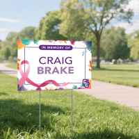 View a larger image of Tribute Race Sign - In Memory Of