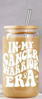 View a larger image of Cancer Warrior Era Glass Cup
