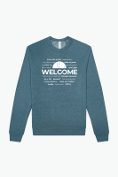 View a larger image of Blue "Welcome" Crewneck Sweatshirt