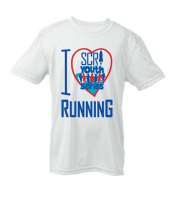 View a larger image of I Love Running Tech Shirt