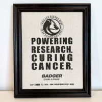 View a larger image of Personalized Badger Challenge Print - Framed