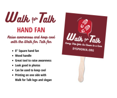 View a larger image of Walk for Talk Fan