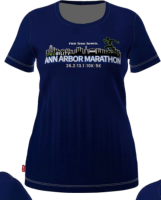 View a larger image of Women's Official Headsweats® Probility Ann Arbor Marathon Short Sleeve Shirt 