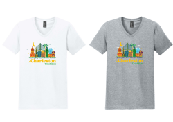 View a larger image of Womens v-neck moon and bridge