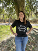 View a larger image of Butterfly Baskets Tee – Black (Size Medium)