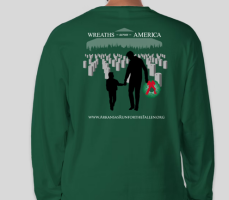 View a larger image of Wreaths across America Long Sleeve Green