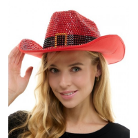 View a larger image of Christmas Rhinestone Cowboy Hat