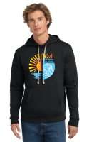 View a larger image of Charcoal Hooded Sweatshirt - Sun Wave Logo