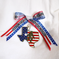 View a larger image of Red, White, & Blue 2 - Medal Ornament Keepsake