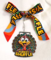 View a larger image of Turkey Shuffle - Medal Ornament Keepsake