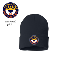 View a larger image of Sportsman 12" Solid Cuffed Beanie with embroidered patch