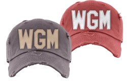 View a larger image of Wineglass Distressed Hat (item price $25)