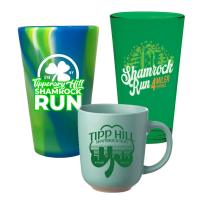 View a larger image of Shamrock Run Drinkware (Item Price $15)