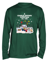 View a larger image of Charlie Brown Christmas 5K/10K Unisex Add-On Long Sleeve Tee – Holiday Green