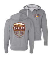 View a larger image of Avalon Zip Up Hoodie - LIGHT GRAY