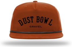 View a larger image of Hat - Orange Dust Bowl Gravel Text