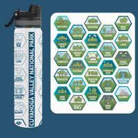 View a larger image of Water Bottle with Sticker Pack